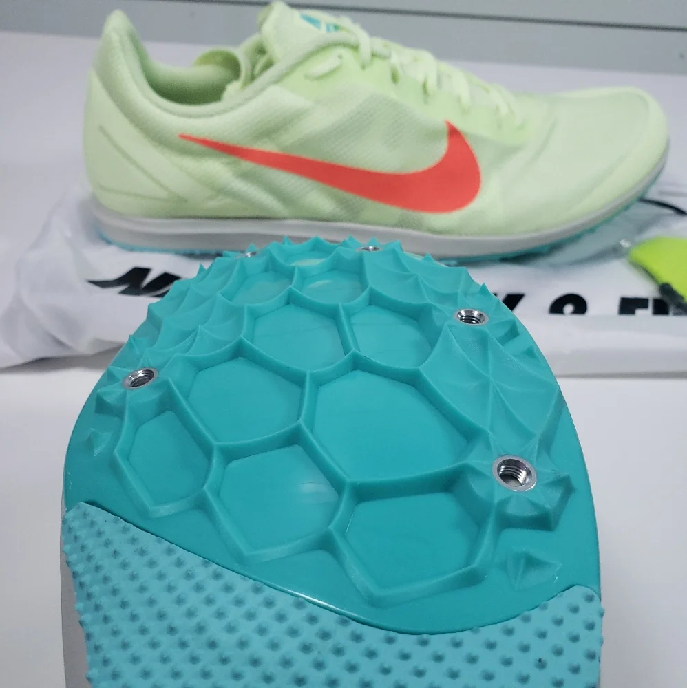 Nike Zoom Rival D 10 Baraly Volt Hyper Orange Men's spike running shoes size 14 - Picture 4 of 8